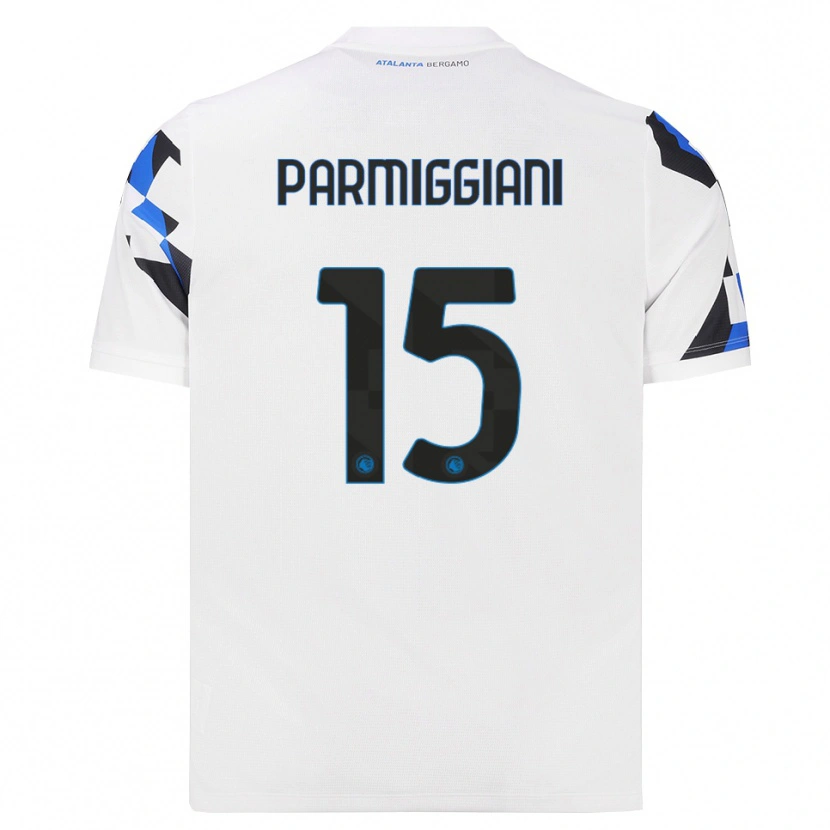 Danxen Hombre Camiseta Pietro Parmiggiani #15 Blanco Rojo Azul 2ª Equipación 2026/27 La Camisa México