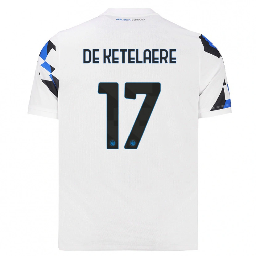 Danxen Hombre Camiseta Charles De Ketelaere #17 Blanco Rojo Azul 2ª Equipación 2026/27 La Camisa México