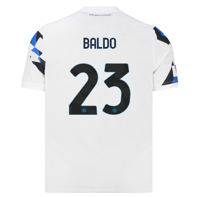 Danxen Hombre Camiseta Nicolò Baldo #23 Blanco Rojo Azul 2ª Equipación 2026/27 La Camisa México