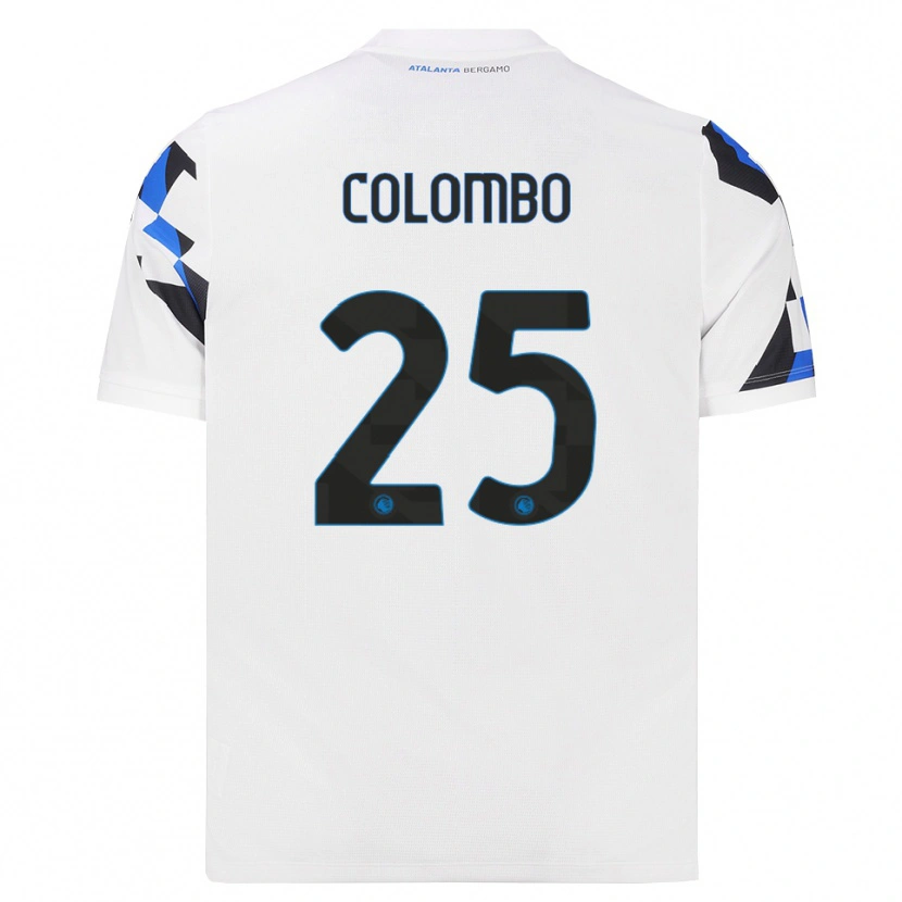 Danxen Hombre Camiseta Matteo Colombo #25 Blanco Rojo Azul 2ª Equipación 2026/27 La Camisa México
