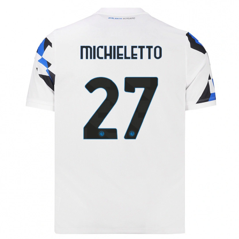 Danxen Hombre Camiseta Andrea Michieletto #27 Blanco Rojo Azul 2ª Equipación 2026/27 La Camisa México