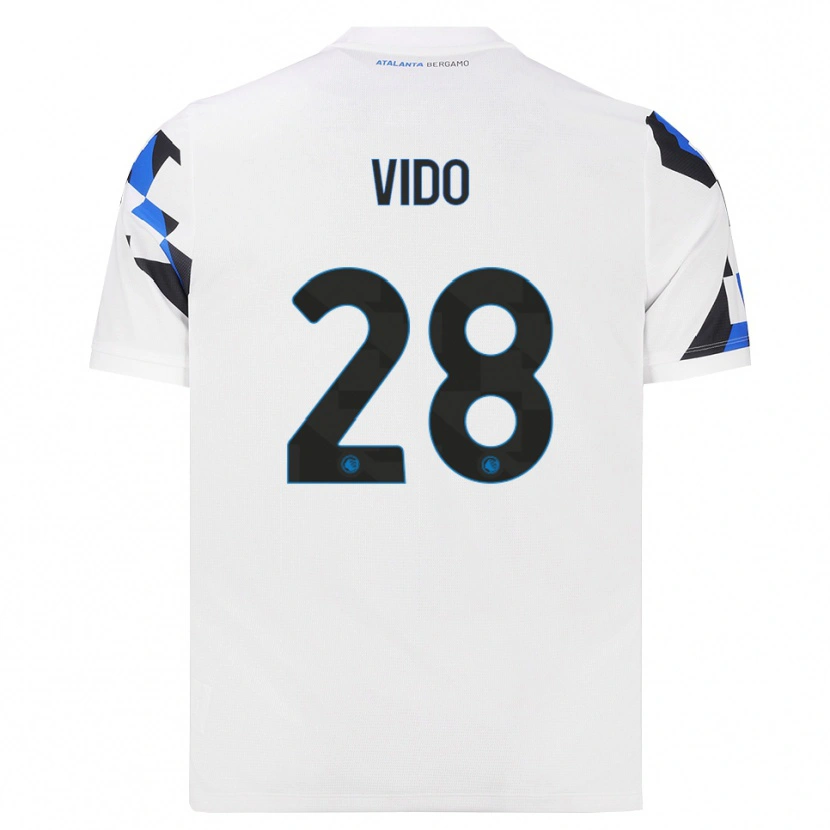 Danxen Hombre Camiseta Luca Vido #28 Blanco Rojo Azul 2ª Equipación 2026/27 La Camisa México