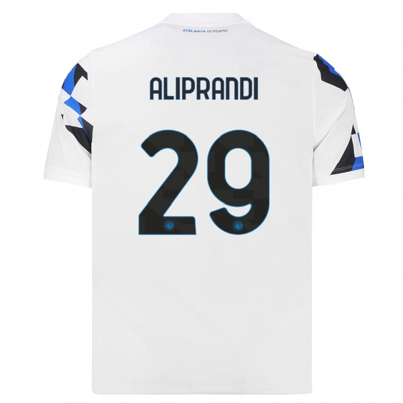 Danxen Hombre Camiseta Mattia Aliprandi #29 Blanco Rojo Azul 2ª Equipación 2026/27 La Camisa México