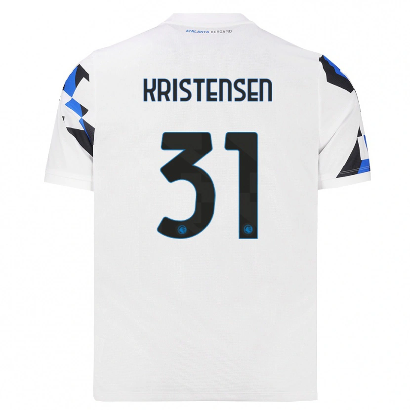 Danxen Hombre Camiseta Thomas Kristensen #31 Blanco Rojo Azul 2ª Equipación 2026/27 La Camisa México