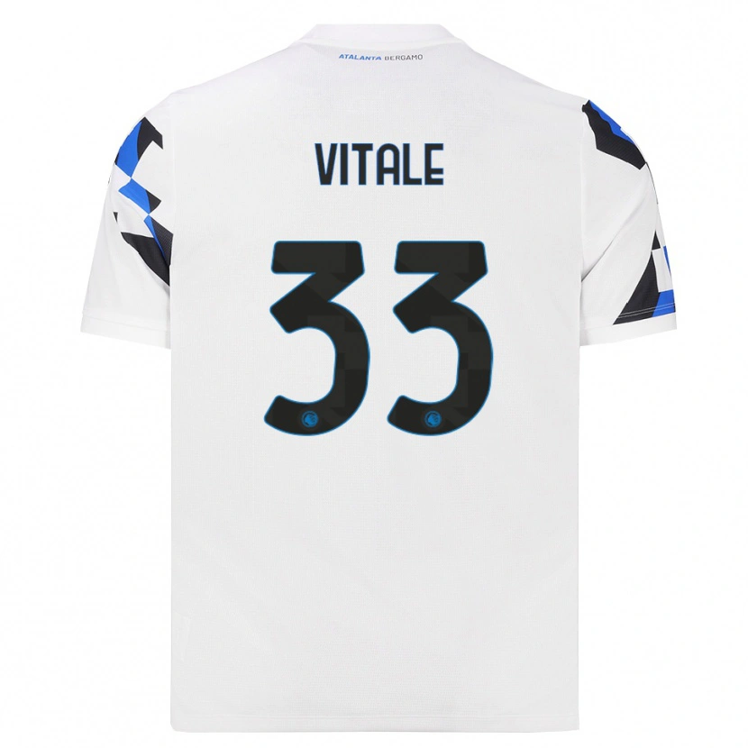 Danxen Hombre Camiseta Francesca Vitale #33 Blanco Rojo Azul 2ª Equipación 2026/27 La Camisa México