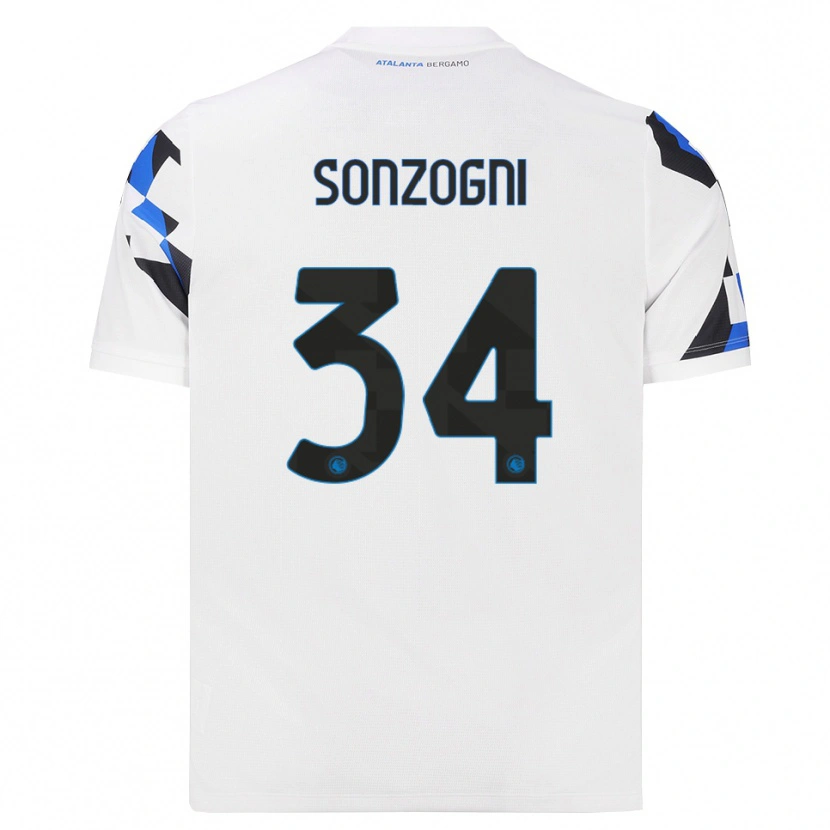 Danxen Hombre Camiseta Mattia Sonzogni #34 Blanco Rojo Azul 2ª Equipación 2026/27 La Camisa México
