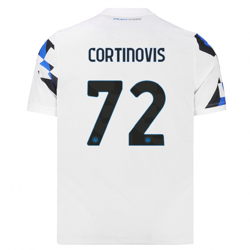 Danxen Hombre Camiseta Alessandro Cortinovis #72 Blanco Rojo Azul 2ª Equipación 2026/27 La Camisa México