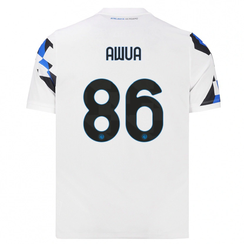 Danxen Hombre Camiseta Theophilus Awua #86 Blanco Rojo Azul 2ª Equipación 2026/27 La Camisa México