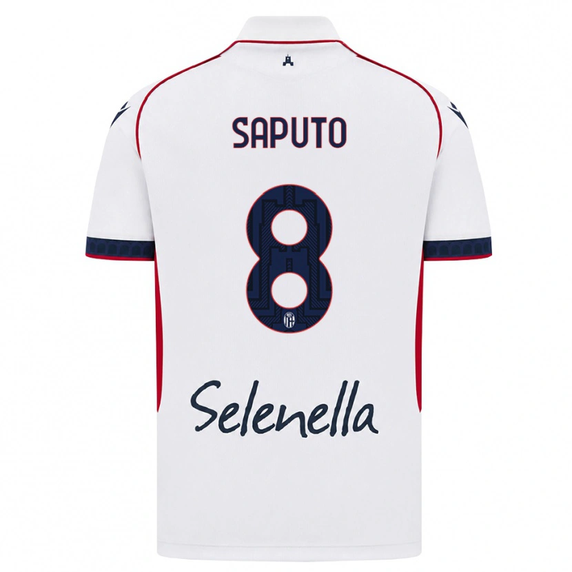 Danxen Hombre Camiseta Jesse Saputo #8 Blanco Rojo Azul Real 2ª Equipación 2026/27 La Camisa México