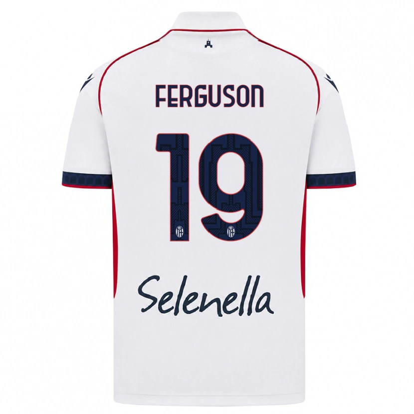 Danxen Hombre Camiseta Lewis Ferguson #19 Blanco Rojo Azul Real 2ª Equipación 2026/27 La Camisa México