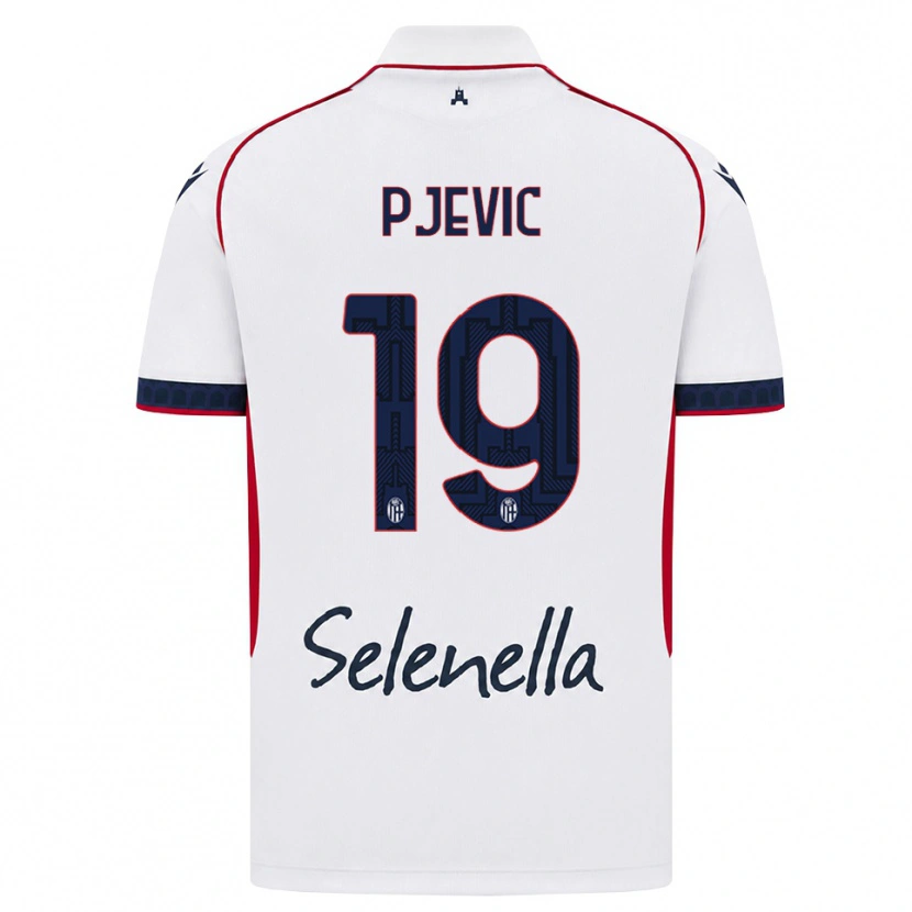 Danxen Hombre Camiseta Ivor Pjevic #19 Blanco Rojo Azul Real 2ª Equipación 2026/27 La Camisa México
