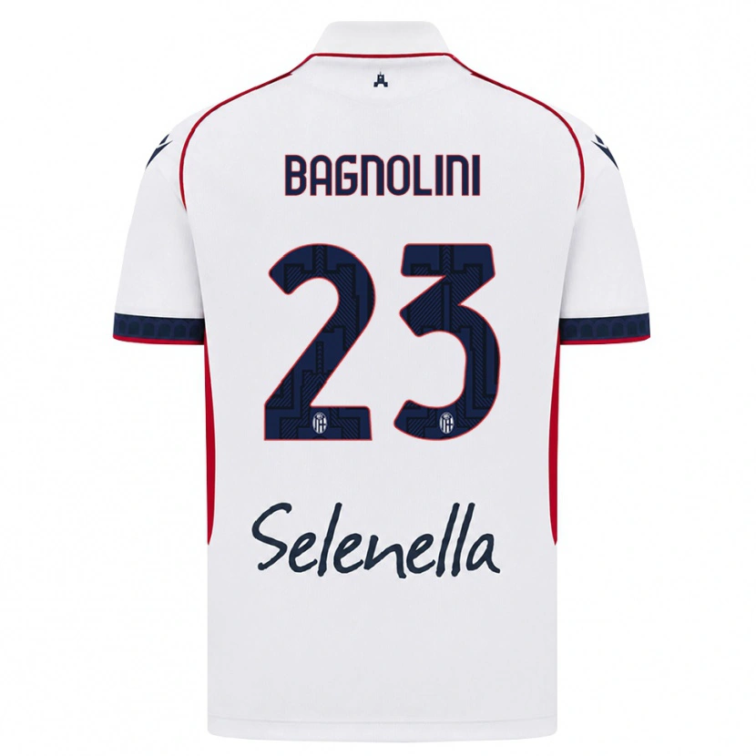 Danxen Hombre Camiseta Nicola Bagnolini #23 Blanco Rojo Azul Real 2ª Equipación 2026/27 La Camisa México