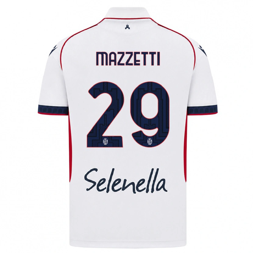Danxen Hombre Camiseta Gabriele Mazzetti #29 Blanco Rojo Azul Real 2ª Equipación 2026/27 La Camisa México