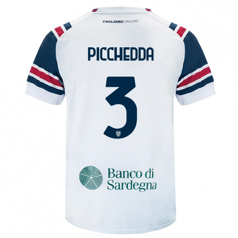 Danxen Hombre Camiseta Marco Picchedda #3 Blanco Rojo Verde 2ª Equipación 2026/27 La Camisa México