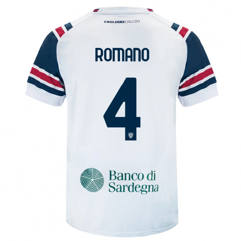 Danxen Hombre Camiseta Alessandro Romano #4 Blanco Rojo Verde 2ª Equipación 2026/27 La Camisa México