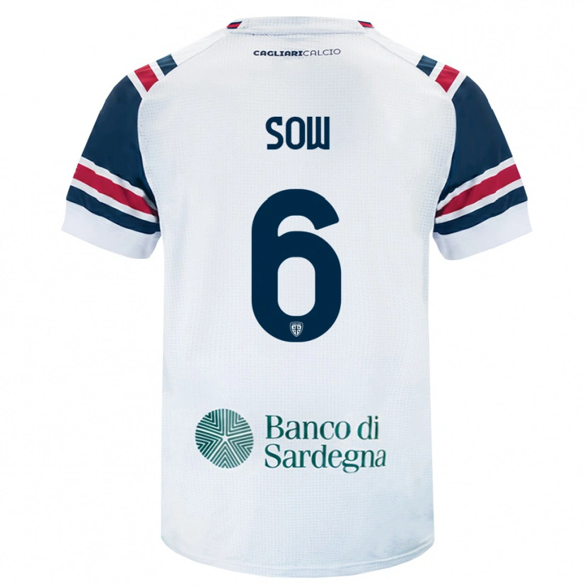 Danxen Hombre Camiseta Mouhamed Sow #6 Blanco Rojo Verde 2ª Equipación 2026/27 La Camisa México