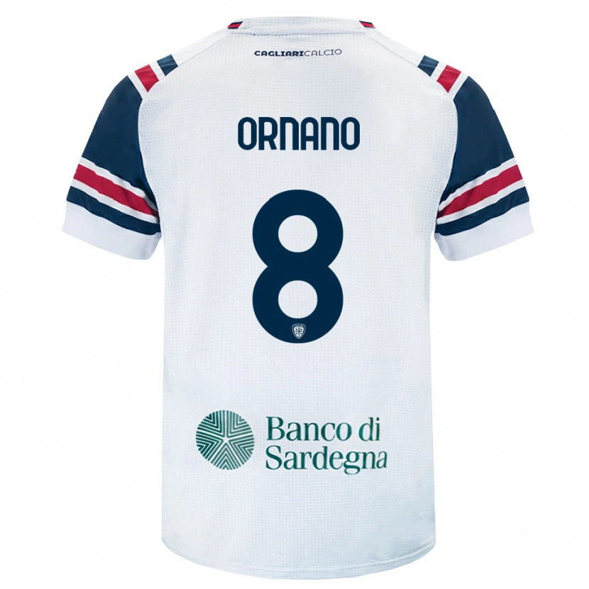 Danxen Hombre Camiseta Marco Ornano #8 Blanco Rojo Verde 2ª Equipación 2026/27 La Camisa México