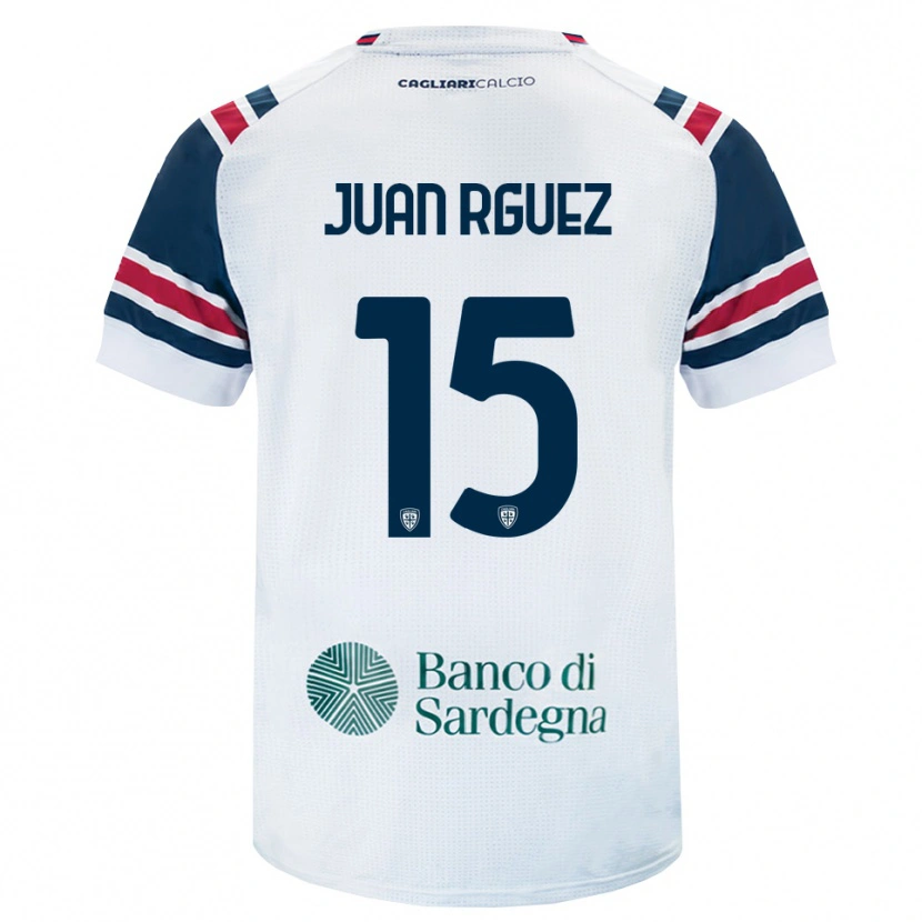 Danxen Hombre Camiseta Juan Rodríguez #15 Blanco Rojo Verde 2ª Equipación 2026/27 La Camisa México