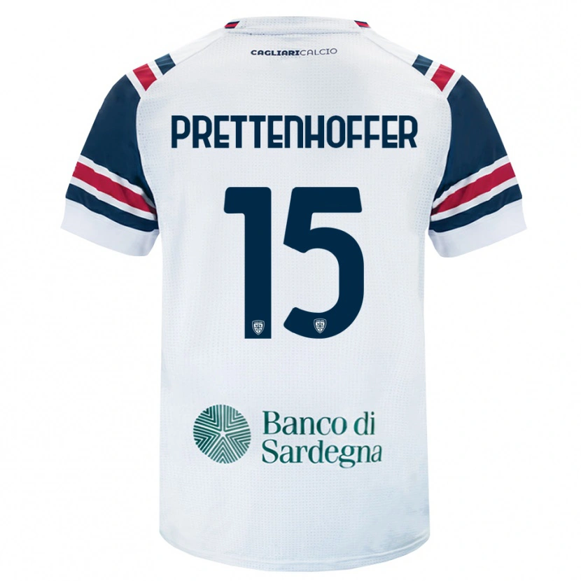 Danxen Hombre Camiseta Márton Prettenhoffer #15 Blanco Rojo Verde 2ª Equipación 2026/27 La Camisa México
