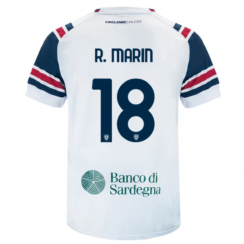 Danxen Hombre Camiseta Răzvan Marin #18 Blanco Rojo Verde 2ª Equipación 2026/27 La Camisa México