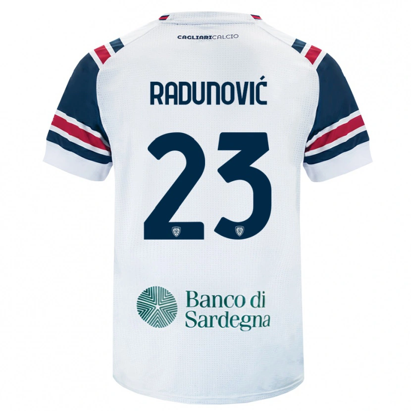 Danxen Hombre Camiseta Boris Radunović #23 Blanco Rojo Verde 2ª Equipación 2026/27 La Camisa México