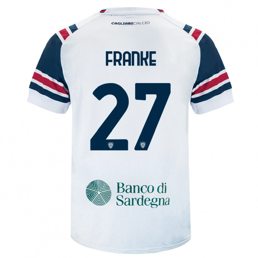 Danxen Hombre Camiseta Antoni Franke #27 Blanco Rojo Verde 2ª Equipación 2026/27 La Camisa México