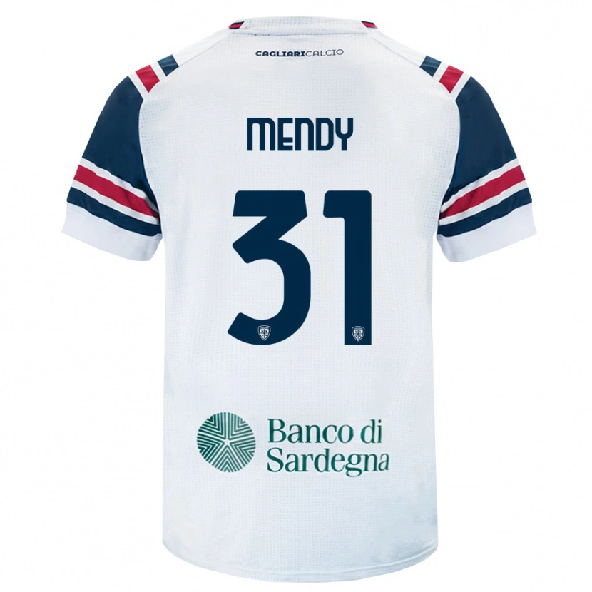 Danxen Hombre Camiseta Paul Mendy #31 Blanco Rojo Verde 2ª Equipación 2026/27 La Camisa México