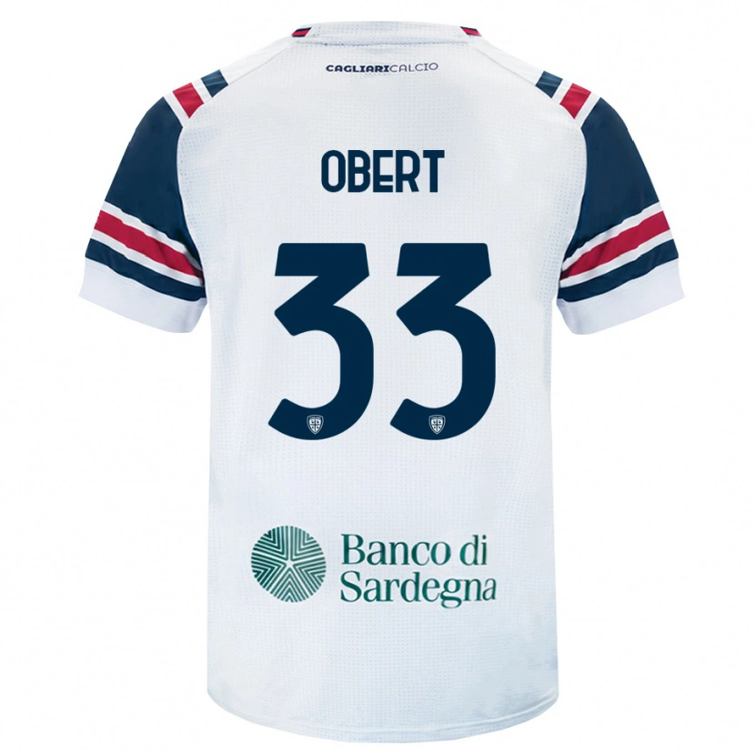 Danxen Hombre Camiseta Adam Obert #33 Blanco Rojo Verde 2ª Equipación 2026/27 La Camisa México
