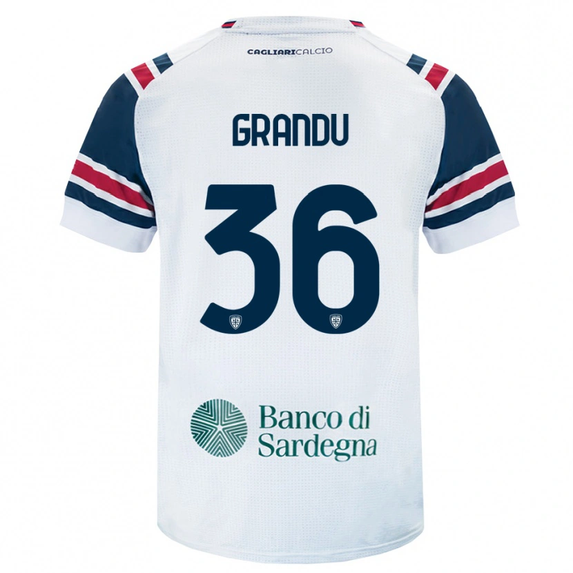 Danxen Hombre Camiseta Nicola Grandu #36 Blanco Rojo Verde 2ª Equipación 2026/27 La Camisa México