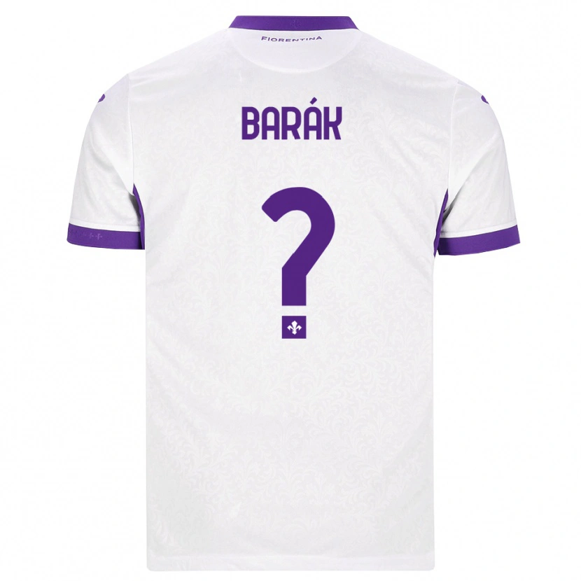 Danxen Hombre Camiseta Antonín Barák #0 Blanco Morado 2ª Equipación 2026/27 La Camisa México