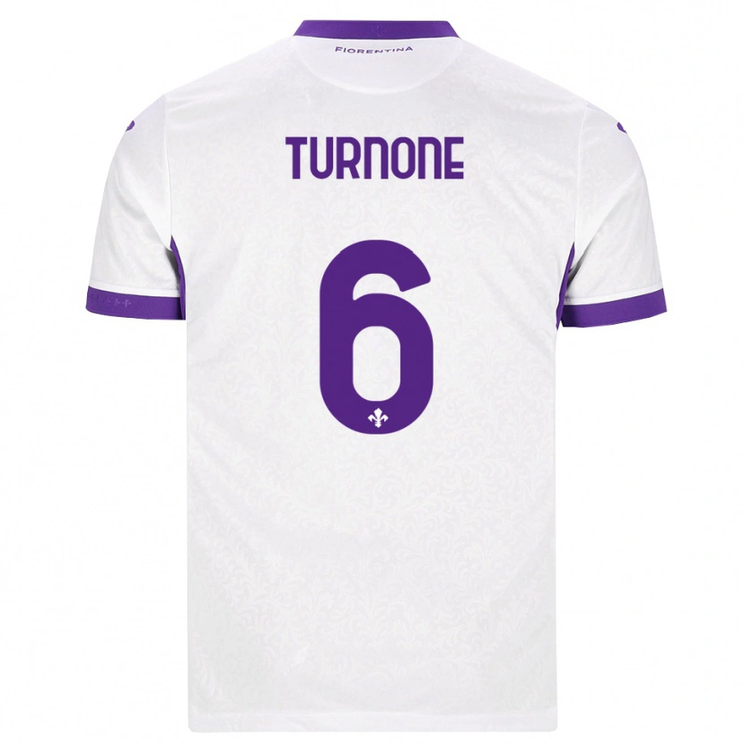 Danxen Hombre Camiseta Niccolò Turnone #6 Blanco Morado 2ª Equipación 2026/27 La Camisa México