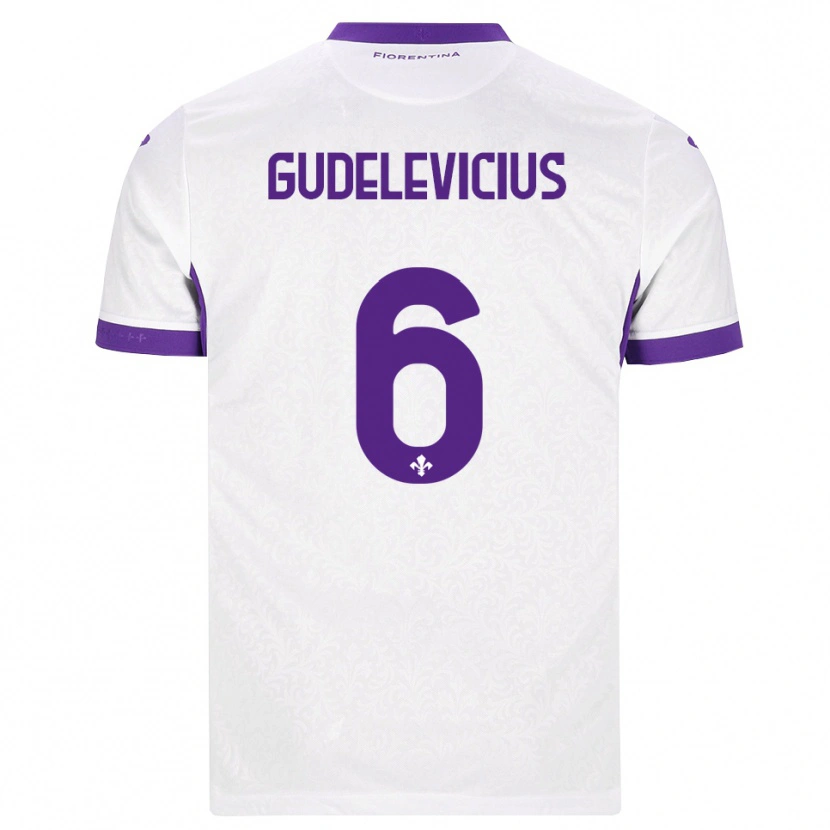 Danxen Hombre Camiseta Ernestas Gudelevicius #6 Blanco Morado 2ª Equipación 2026/27 La Camisa México