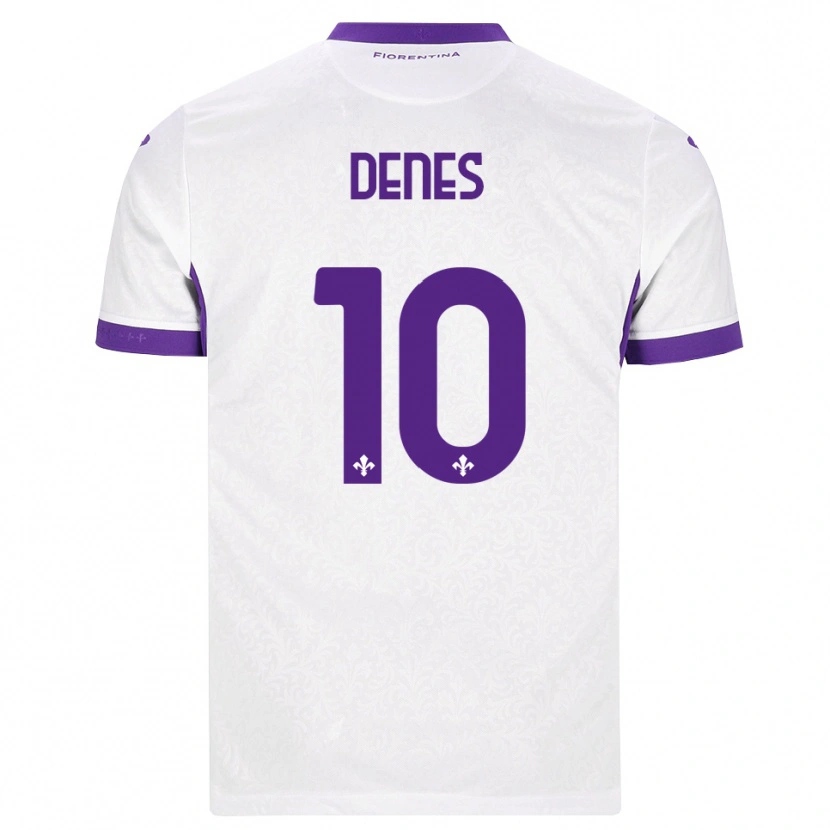 Danxen Hombre Camiseta Adrián Dénes #10 Blanco Morado 2ª Equipación 2026/27 La Camisa México