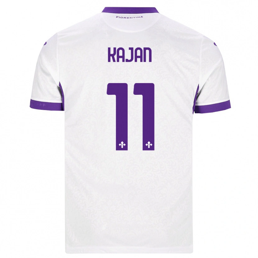 Danxen Hombre Camiseta Zsanett Kaján #11 Blanco Morado 2ª Equipación 2026/27 La Camisa México