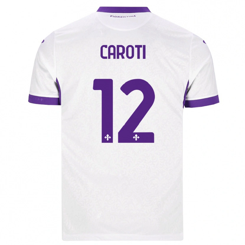 Danxen Hombre Camiseta Filippo Caroti #12 Blanco Morado 2ª Equipación 2026/27 La Camisa México