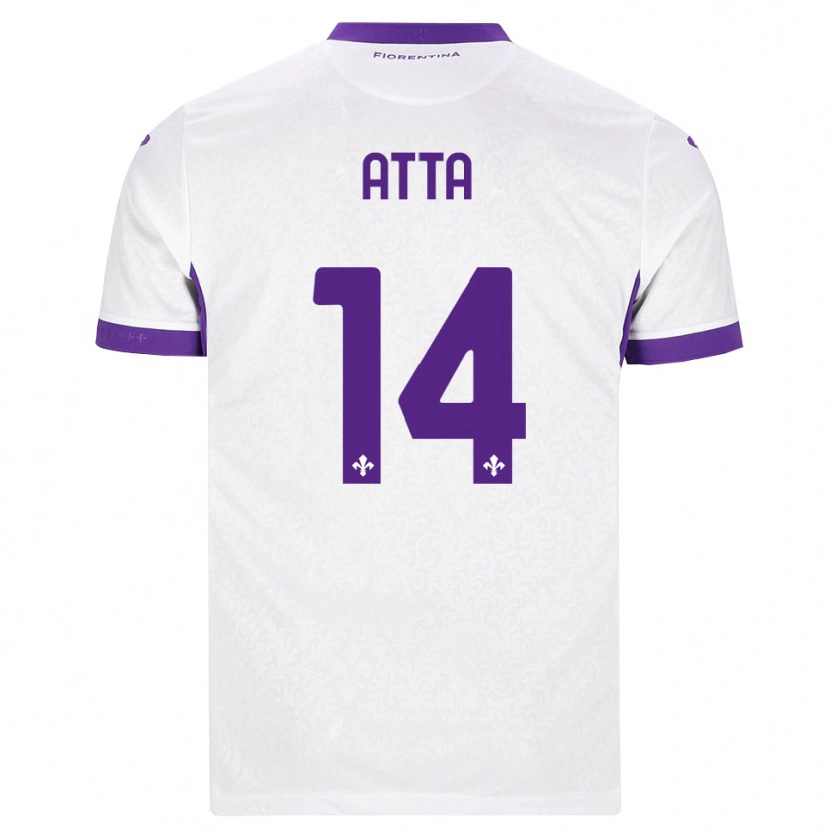 Danxen Hombre Camiseta Arthur Atta #14 Blanco Morado 2ª Equipación 2026/27 La Camisa México