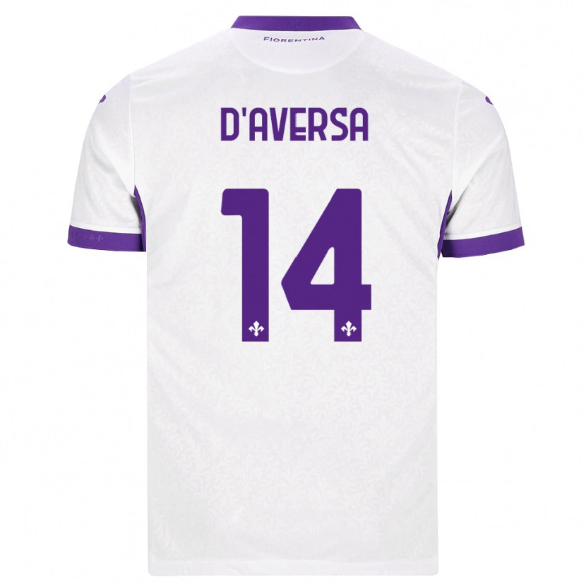 Danxen Hombre Camiseta Simone D'aversa #14 Blanco Morado 2ª Equipación 2026/27 La Camisa México