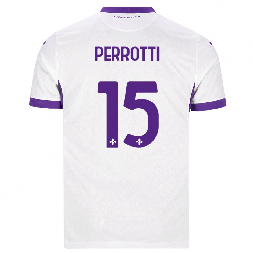Danxen Hombre Camiseta Alessandro Perrotti #15 Blanco Morado 2ª Equipación 2026/27 La Camisa México