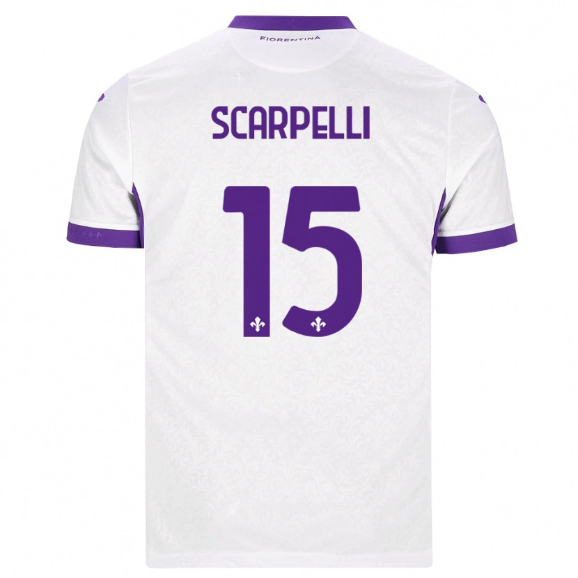 Danxen Hombre Camiseta Diego Scarpelli #15 Blanco Morado 2ª Equipación 2026/27 La Camisa México
