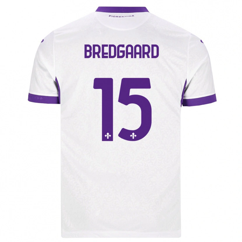 Danxen Hombre Camiseta Sofie Bredgaard #15 Blanco Morado 2ª Equipación 2026/27 La Camisa México