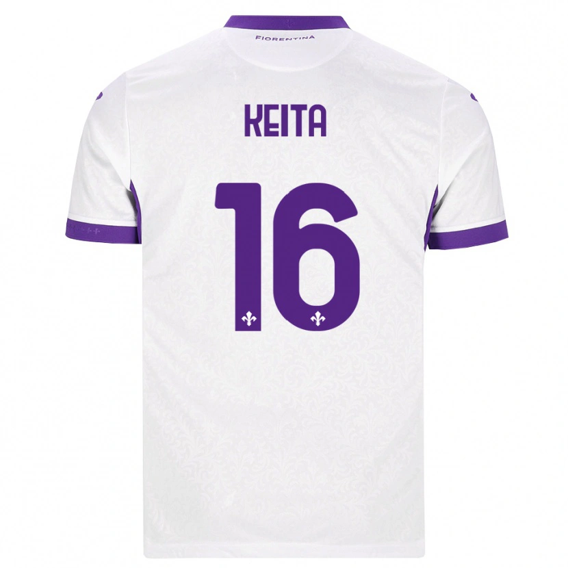 Danxen Hombre Camiseta Bala Keita #16 Blanco Morado 2ª Equipación 2026/27 La Camisa México