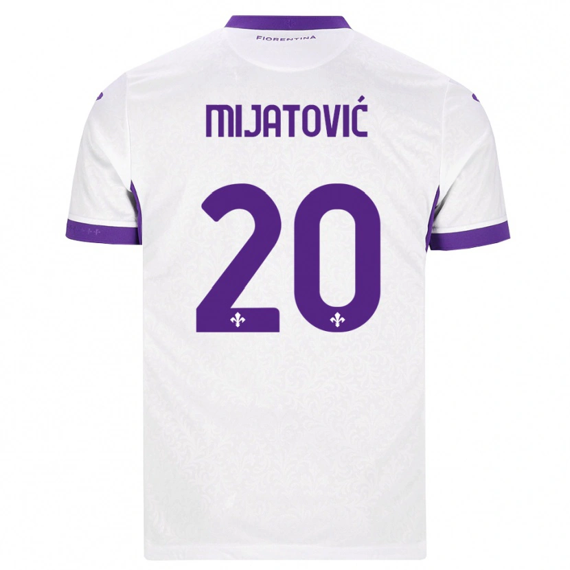 Danxen Hombre Camiseta Milica Mijatović #20 Blanco Morado 2ª Equipación 2026/27 La Camisa México