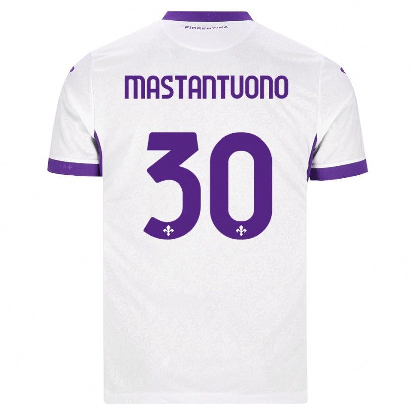 Danxen Hombre Camiseta Franco Mastantuono #30 Blanco Morado 2ª Equipación 2026/27 La Camisa México