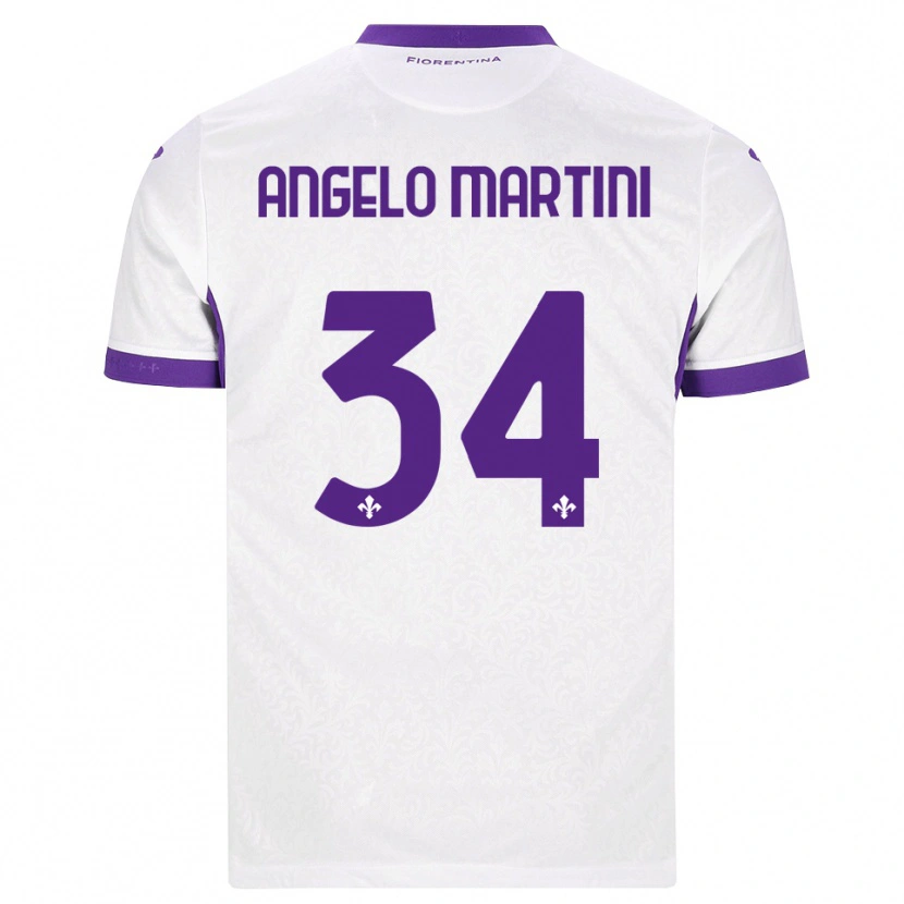 Danxen Hombre Camiseta Angelo Martini #34 Blanco Morado 2ª Equipación 2026/27 La Camisa México
