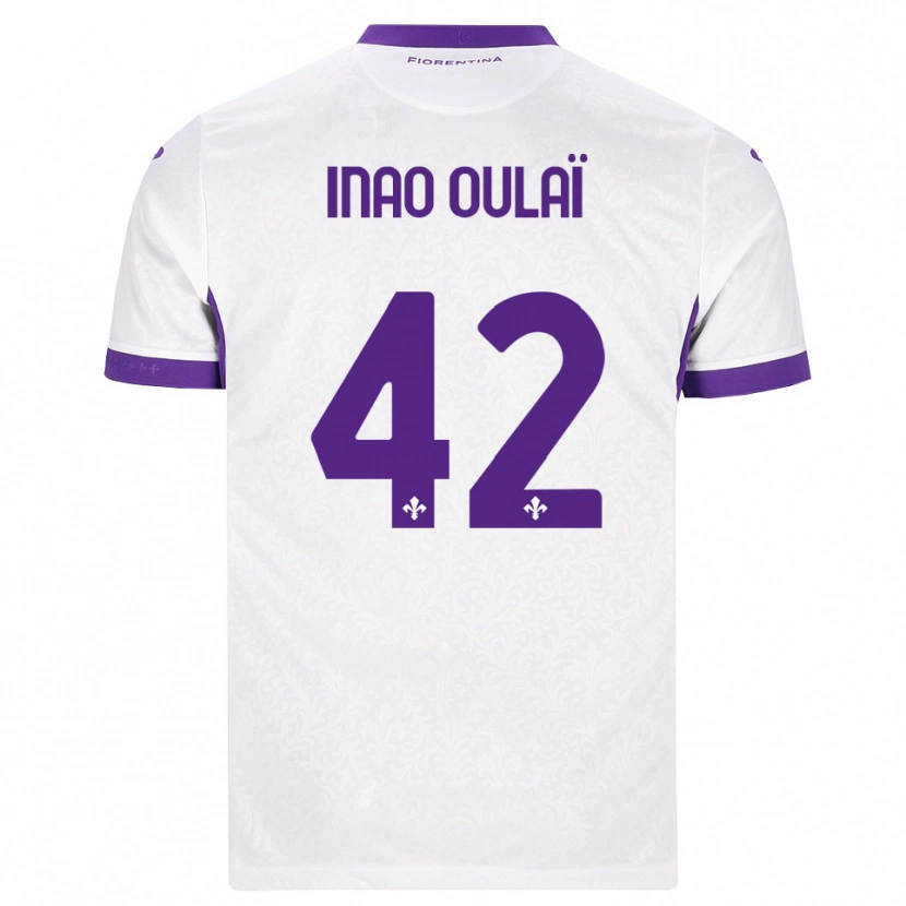 Danxen Hombre Camiseta Christ Inao Oulaï #42 Blanco Morado 2ª Equipación 2026/27 La Camisa México