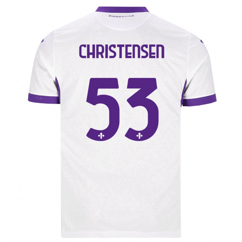 Danxen Hombre Camiseta Oliver Christensen #53 Blanco Morado 2ª Equipación 2026/27 La Camisa México