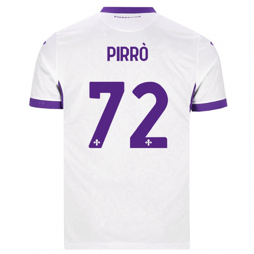 Danxen Hombre Camiseta Antonio Pirrò #72 Blanco Morado 2ª Equipación 2026/27 La Camisa México