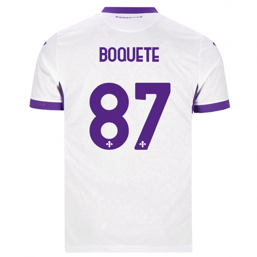 Danxen Hombre Camiseta Veronica Boquete #87 Blanco Morado 2ª Equipación 2026/27 La Camisa México