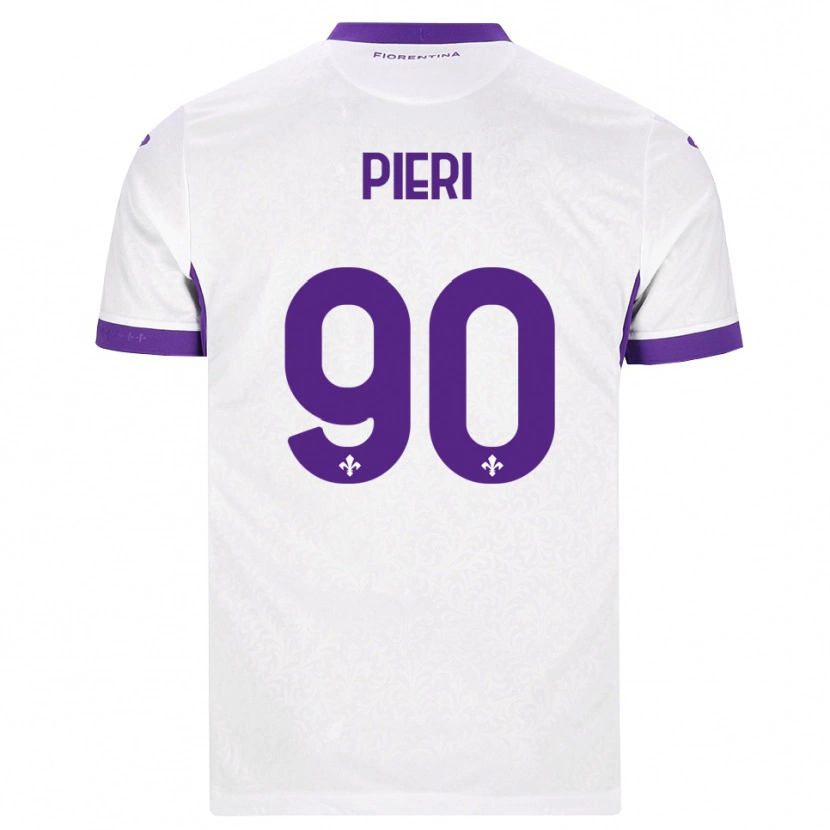 Danxen Hombre Camiseta Arianna Pieri #90 Blanco Morado 2ª Equipación 2026/27 La Camisa México