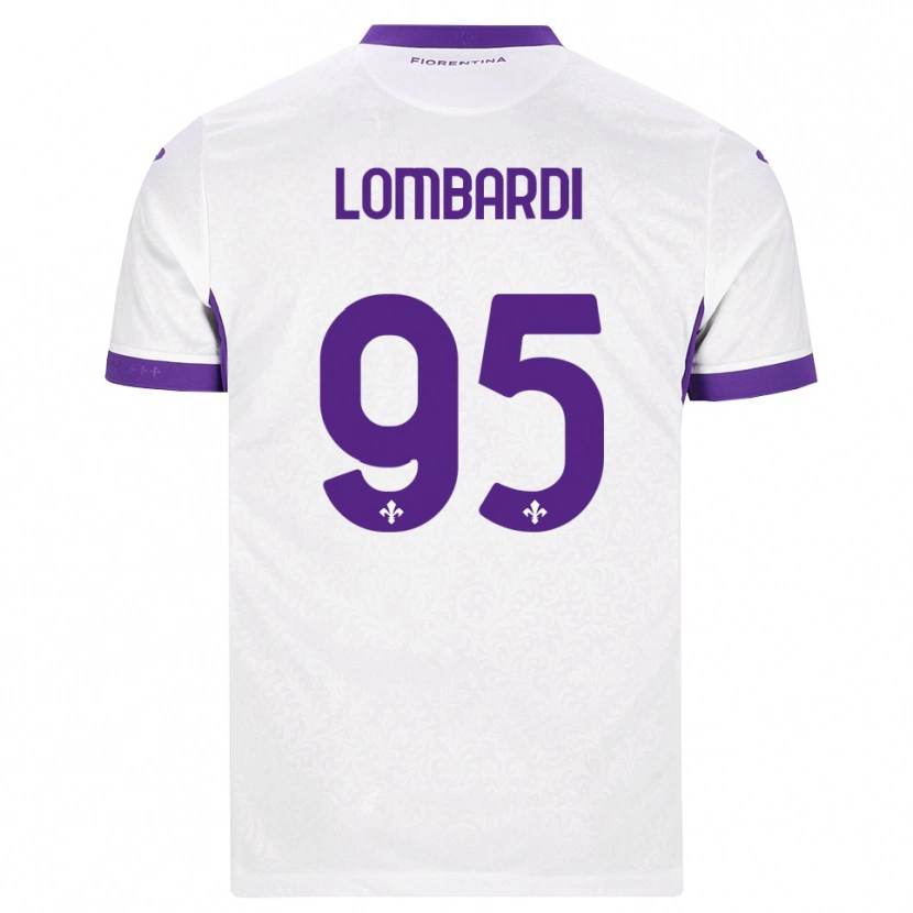 Danxen Hombre Camiseta Emma Lombardi #95 Blanco Morado 2ª Equipación 2026/27 La Camisa México
